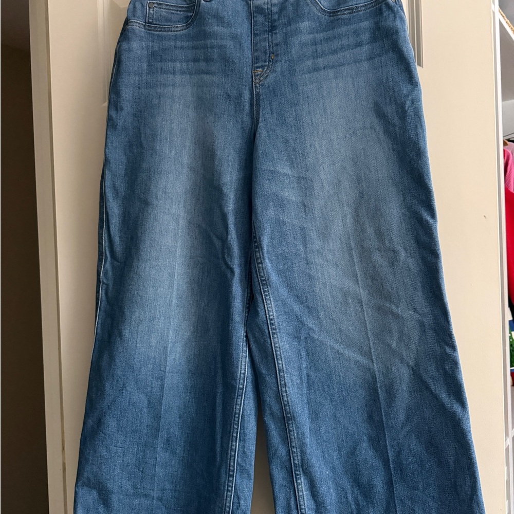 SPANXshape EveryWear cropped wide leg jean
